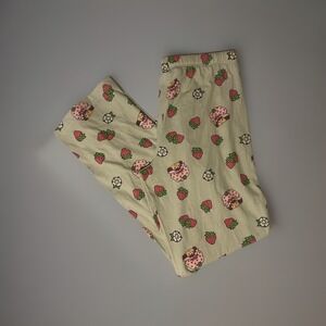 Strawberry Shortcake Woman's Green Lounge Pajama Pants Youth Small